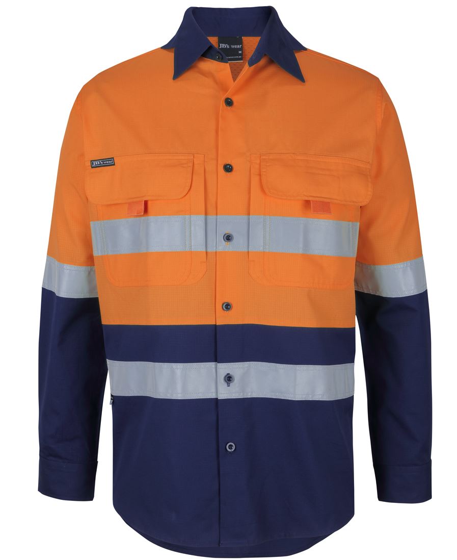 HI VIS (D+N) RIPSTOP L/S FISHING SHIRT 6DNRL