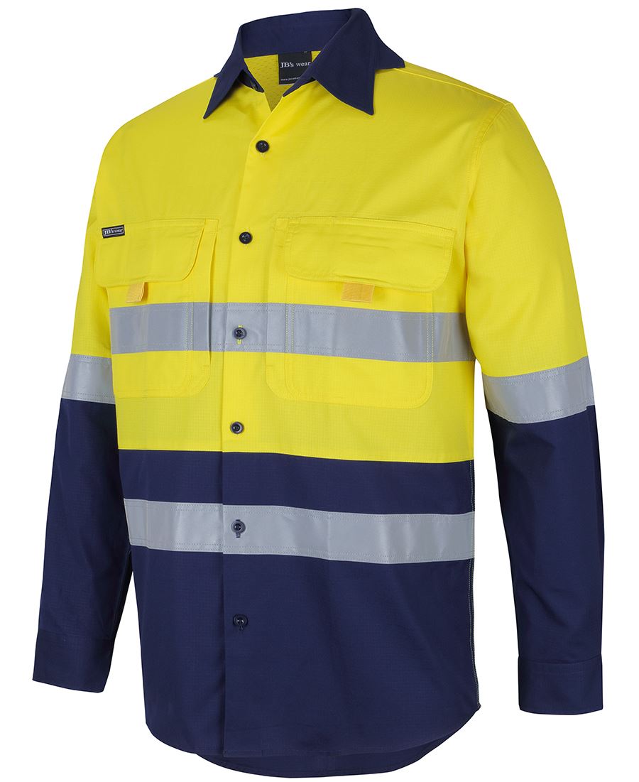 HI VIS (D+N) RIPSTOP L/S FISHING SHIRT 6DNRL