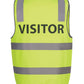 HI VIS D+N SAFETY VEST SECURITY/STAFF/VISITOR 6DNS