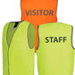 HI VIS SAFETY VEST SECURITY/STAFF/VISITOR 6HVS