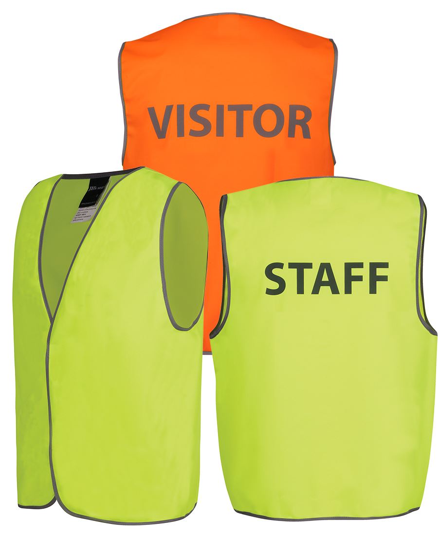 HI VIS SAFETY VEST SECURITY/STAFF/VISITOR 6HVS