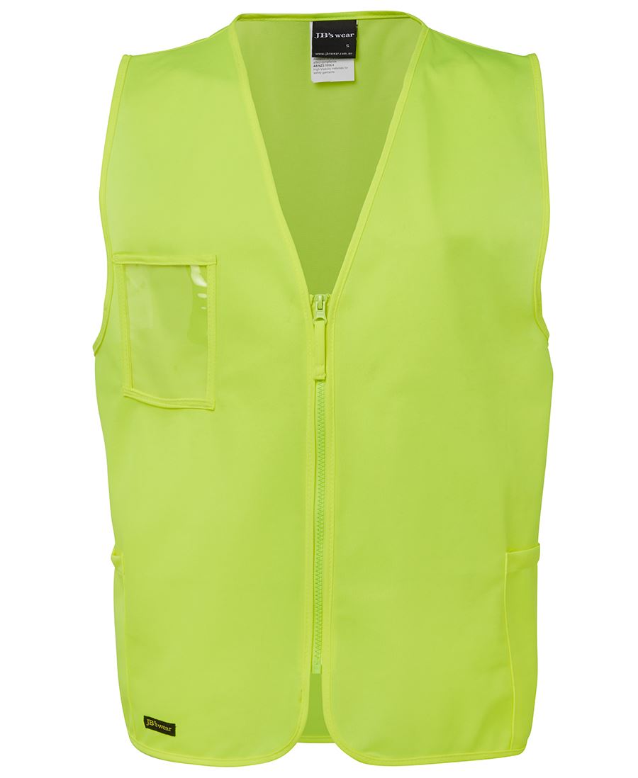 HI VIS ZIP SAFETY VEST 6HVSZ Hi Vis Comfort