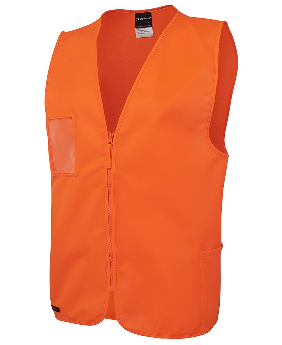 HI VIS ZIP SAFETY VEST 6HVSZ Hi Vis Comfort