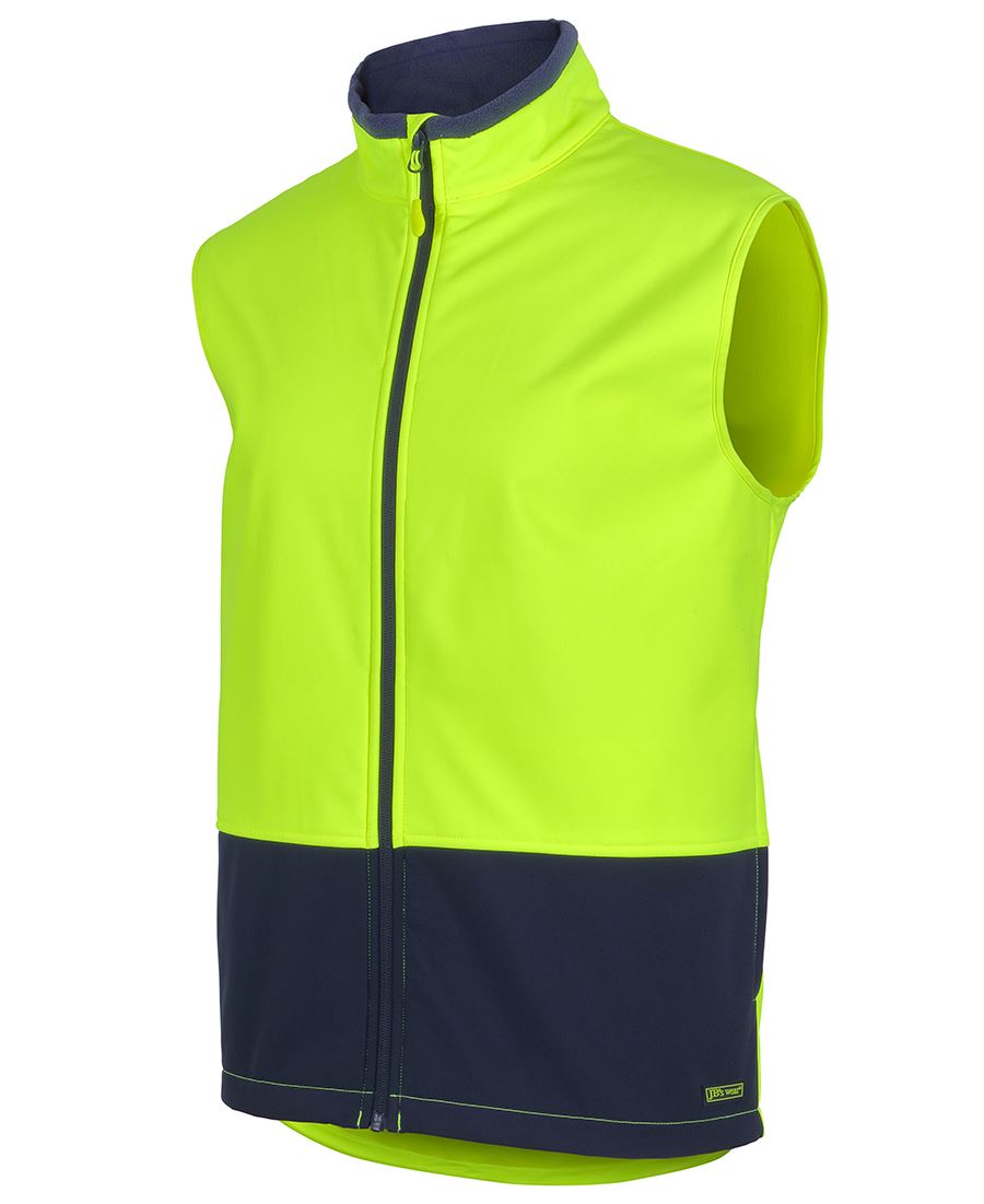 HI VIS THREE LAYER SOFTSHELL VEST 6HWV