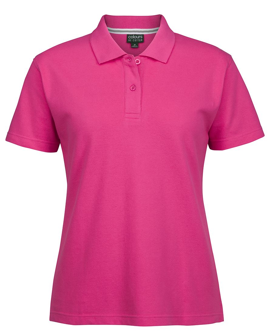 C OF C LADIES PIQUE POLO S2MP1 Pique fabric